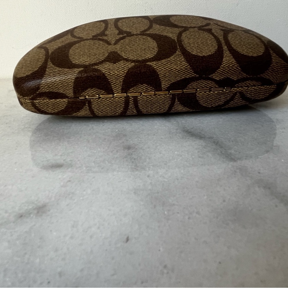Coach logo Brown Patterned Eyeglass Case - Picture 8 of 13